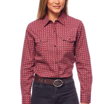 Rodeo Clothing Ladies' Shirt - Ruby Carnation